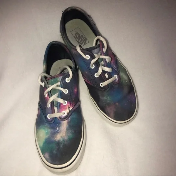 Galaxy Vans Sneakers • Size US Missy 4.0 • Preloved with wear - Picture 4 of 16